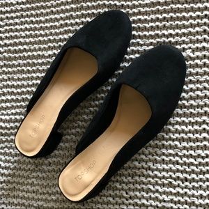 NWOB Topshop Georgia Black Suede Mule